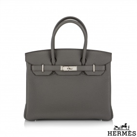Hermés Birkin 30 Etain Togo PHW Hermés Birkin 30 Etain Togo PHW